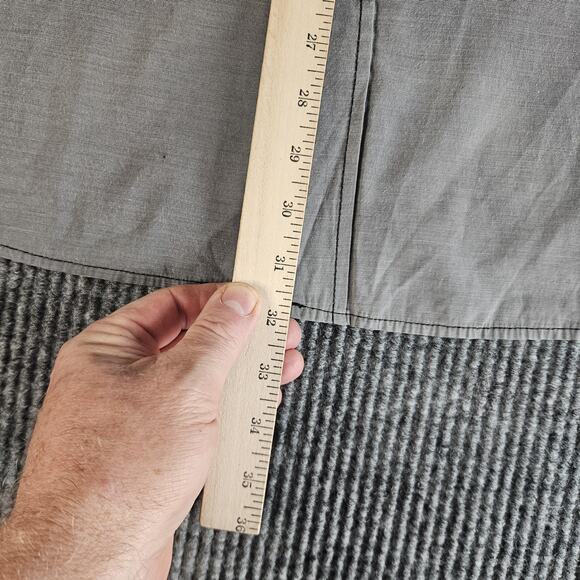 Decibel Shirt Mens 3XL Gray Short Sleeve Button Front Casual Top Western Pockets - Picture 7 of 13